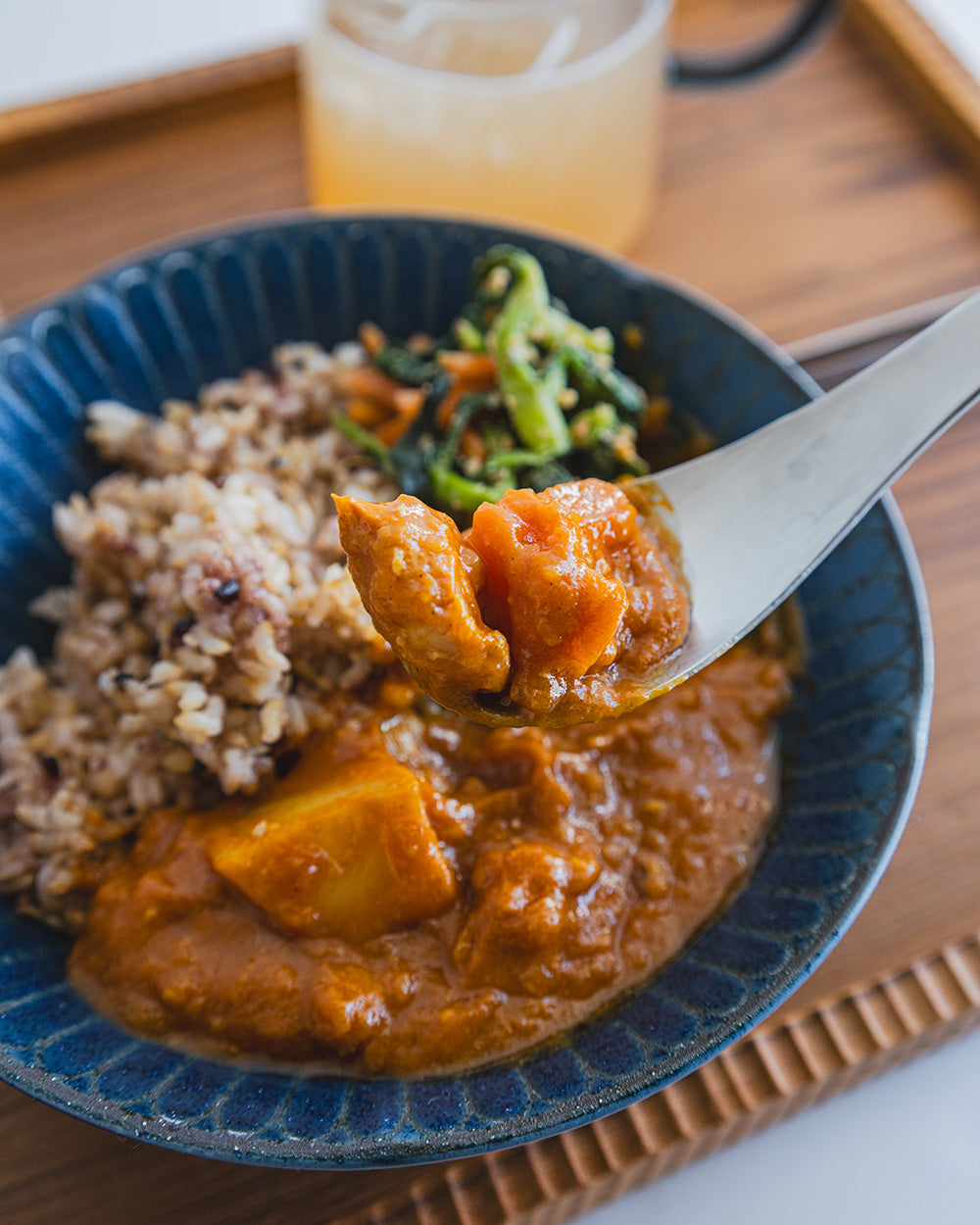 野菜ごろごろひよこ豆のチキンカレー