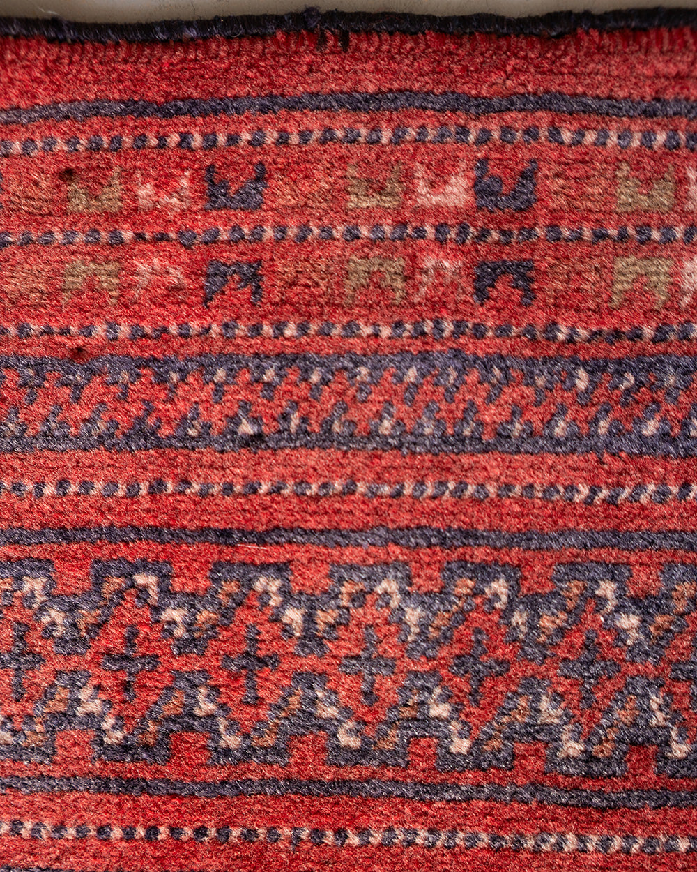 トライバルラグ 105×47cm 【RED/YE】