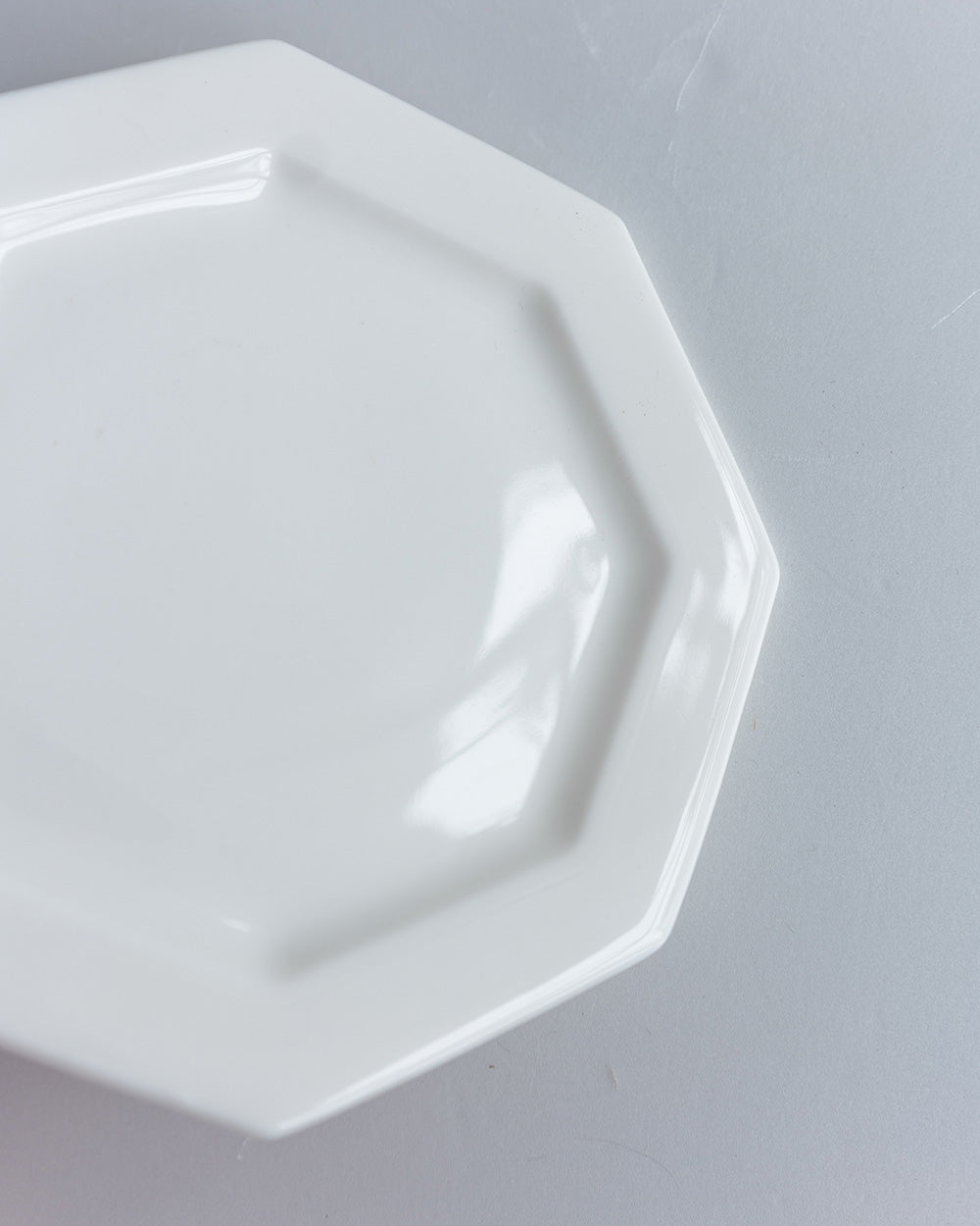 八角プレートWhite