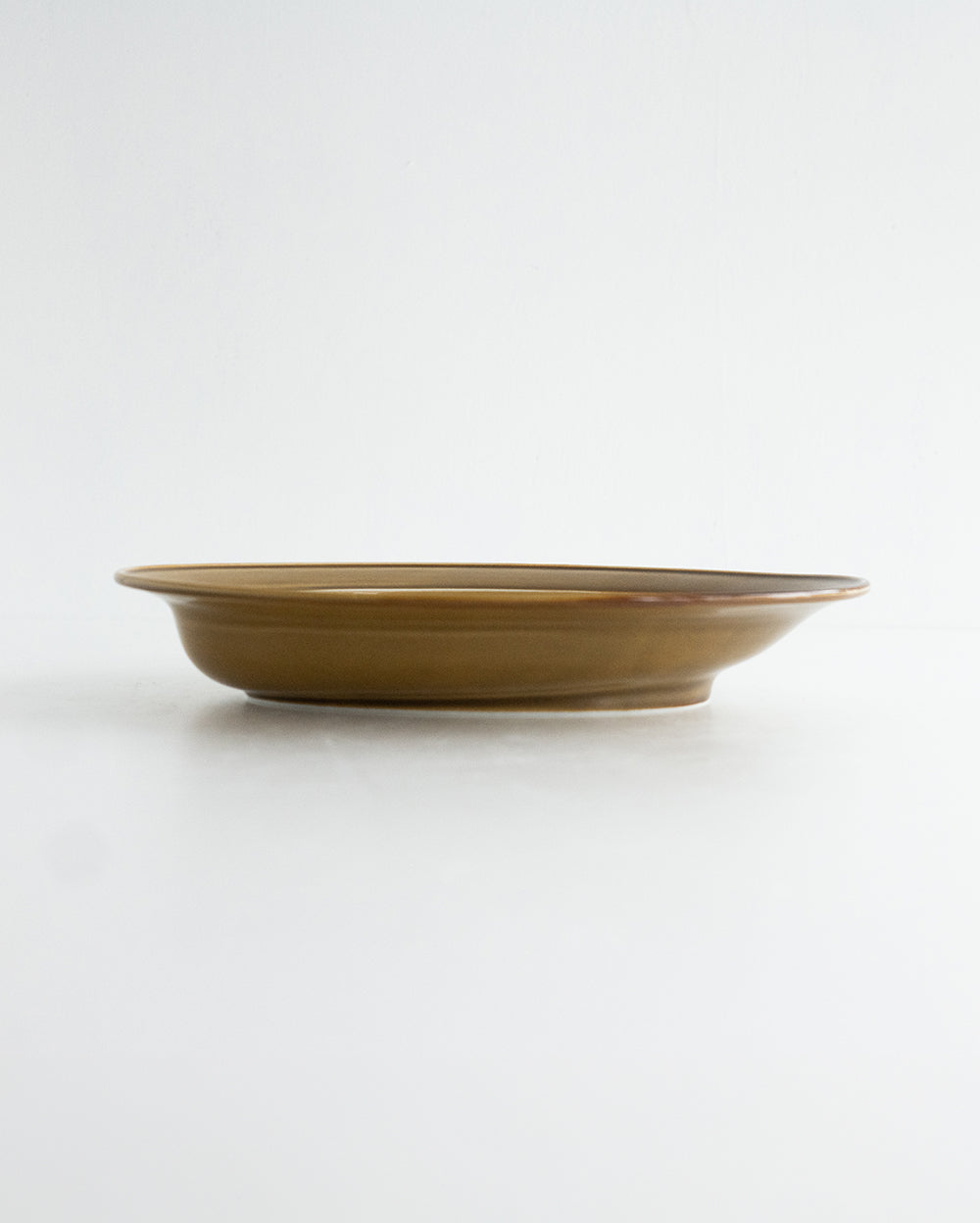 楕円カレー皿 アンバー