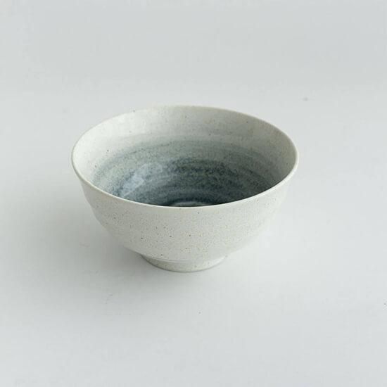 里粉引 藍5.5多用丼