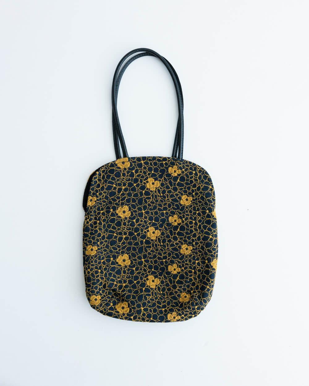 あじさい刺繍miniバッグ (NV)