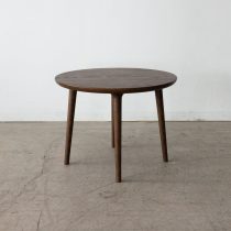【現品SALE】ナガノインテリア 円形ダイニング5点セット φ120cm|レッドオークCG色・チェア4脚+座クッション