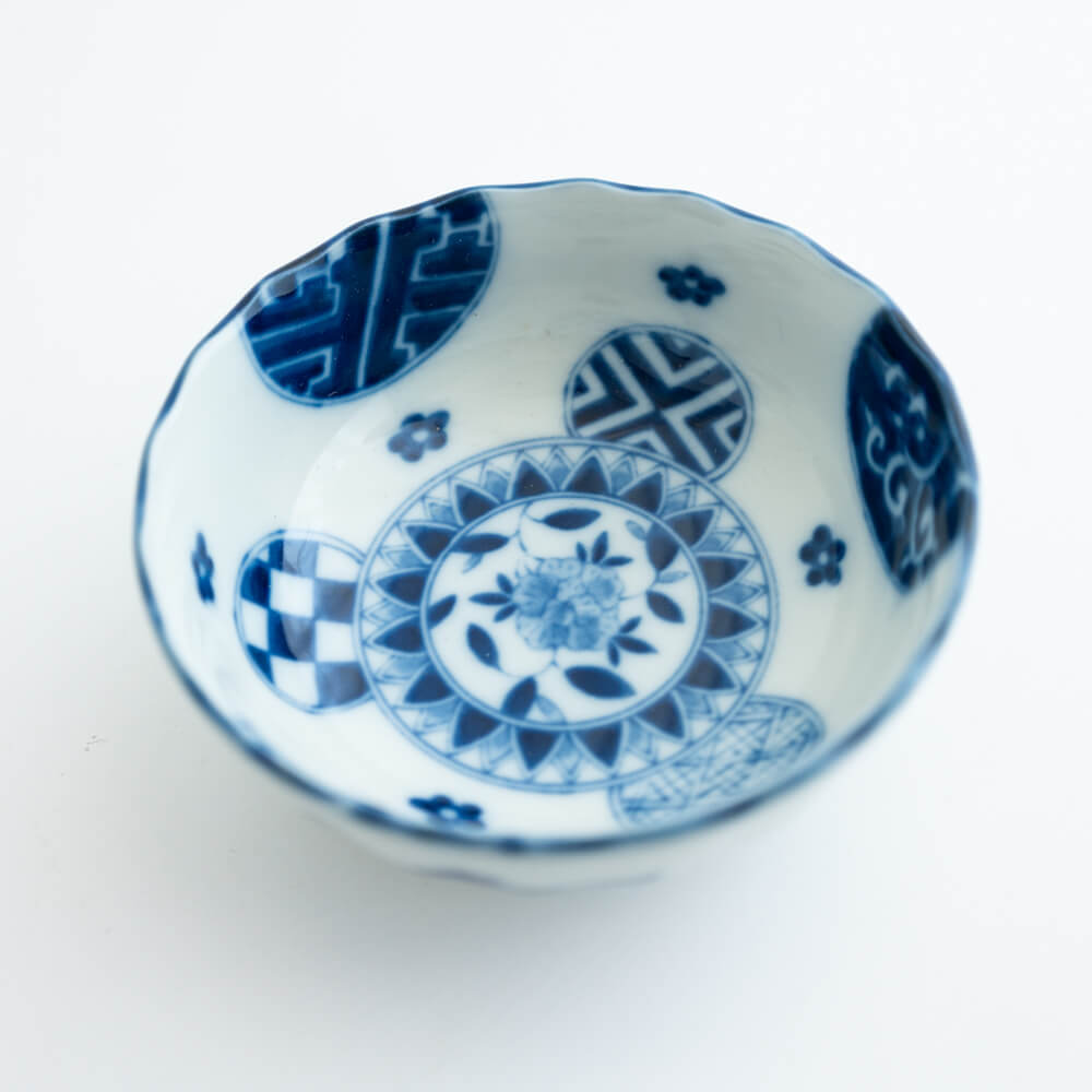 丸小紋 菊割3.5小鉢