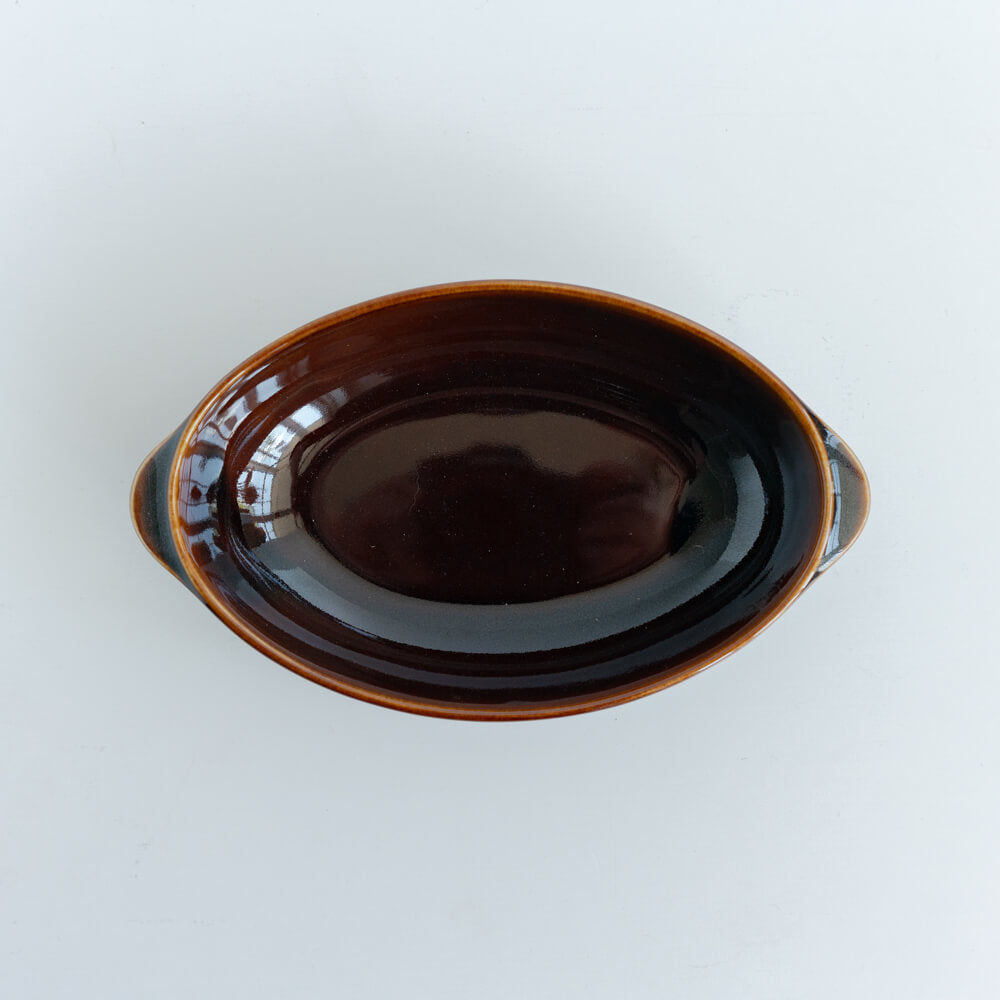 耳付オーバルグラタン (釉アメ)