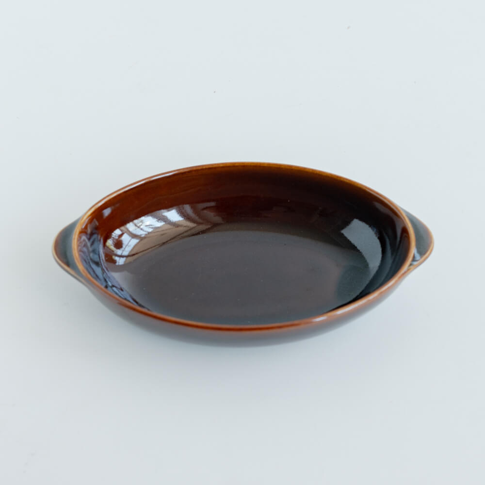 耳付オーバルグラタン (釉アメ)