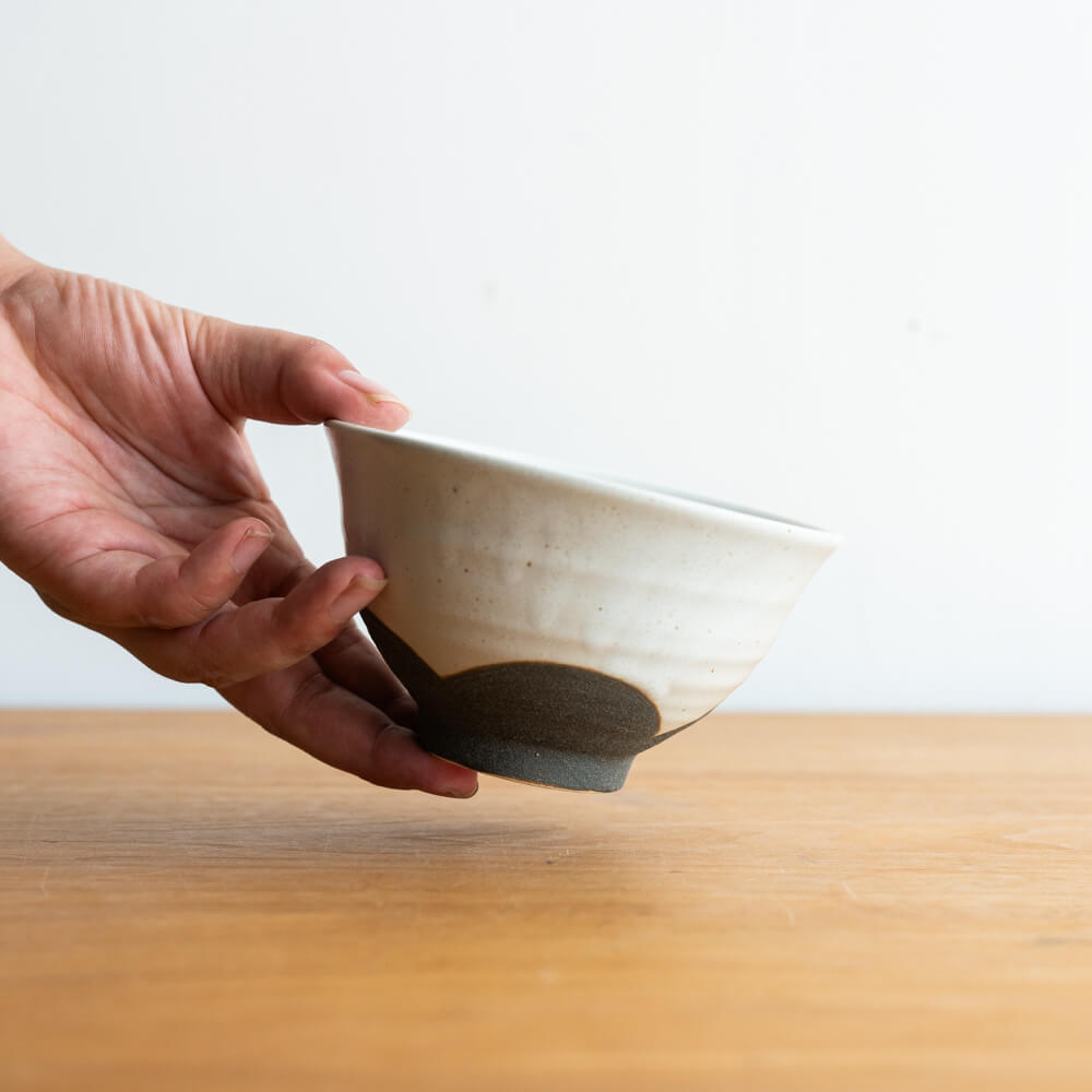 梨地茶花 軽量茶碗