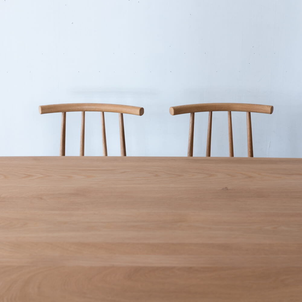 【展示品廃盤特価】Cielo ダイニング4点セット テーブル / チェア×2 / ベンチ(ホワイトオーク無垢材 オイル仕上げ)