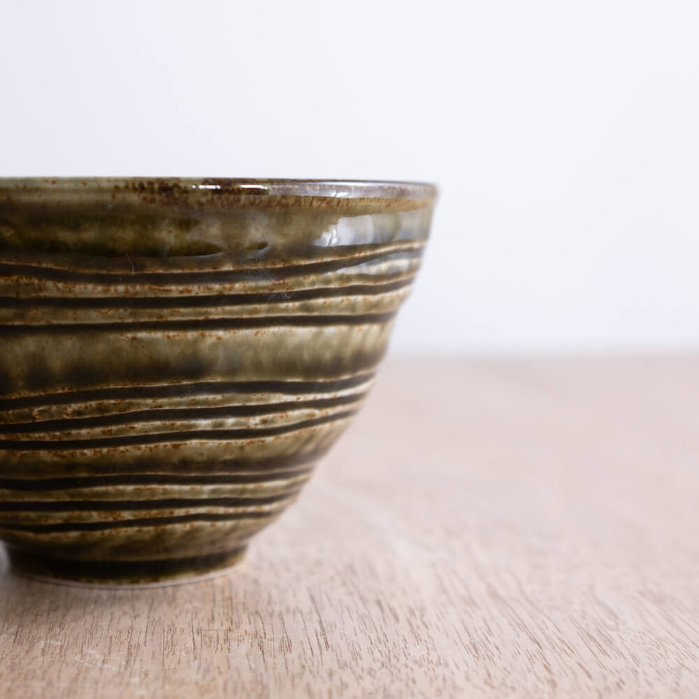 イラボ織部茶漬け碗