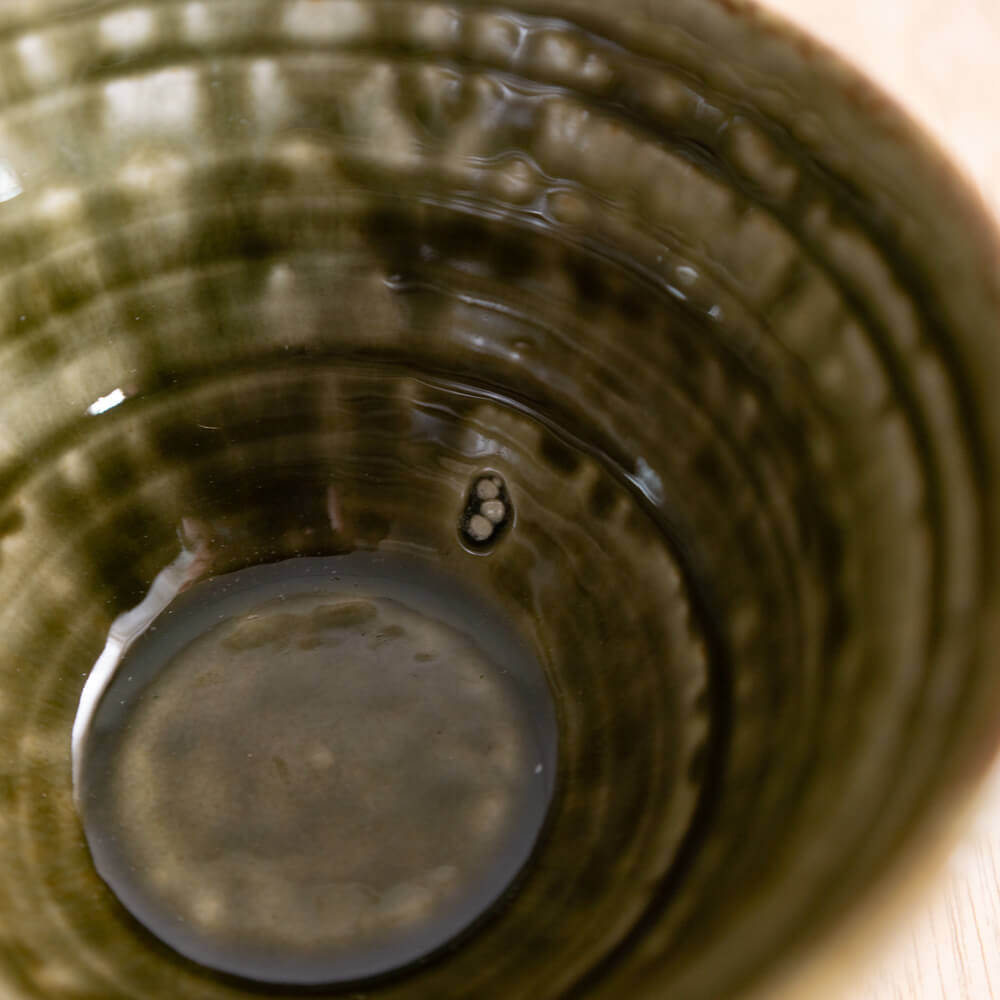 イラボ織部茶漬け碗