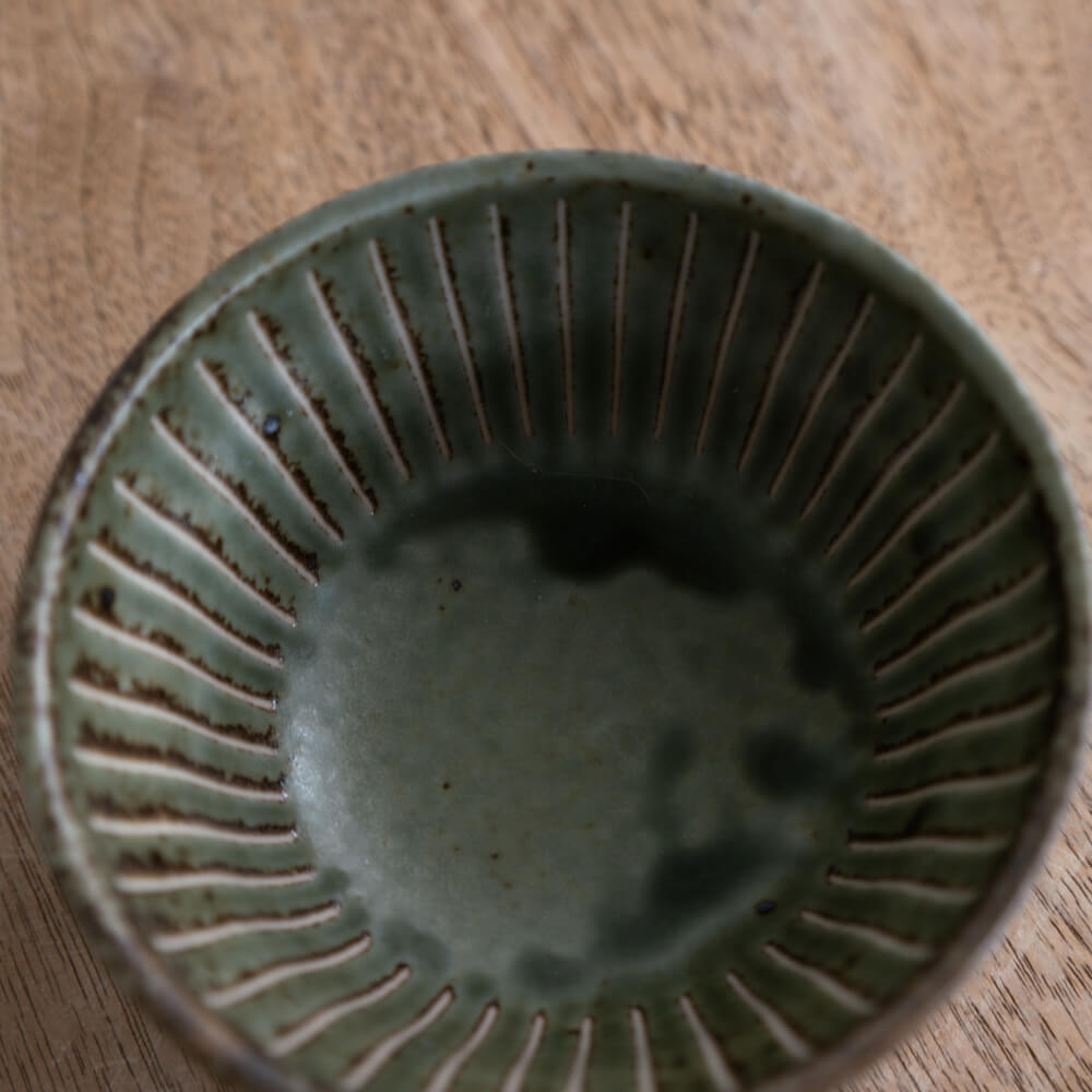 撥水十草だるま小鉢 (小) オリーブ