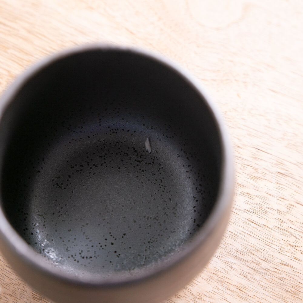 南蛮 黒 結晶むし碗