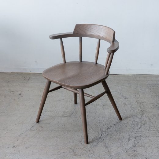 【現品SALE】ナガノインテリア 円形ダイニング5点セット φ120cm|レッドオークCG色・チェア4脚+座クッション