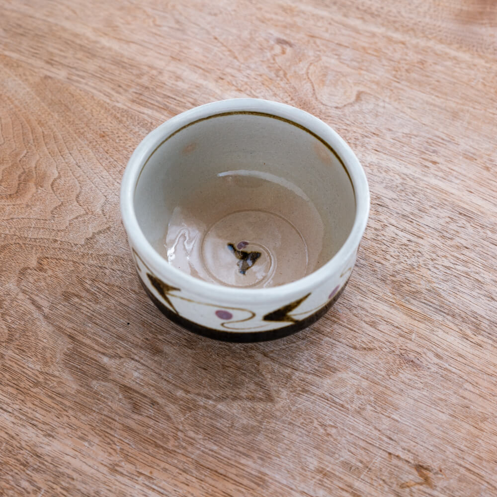 黒唐草 抹茶碗