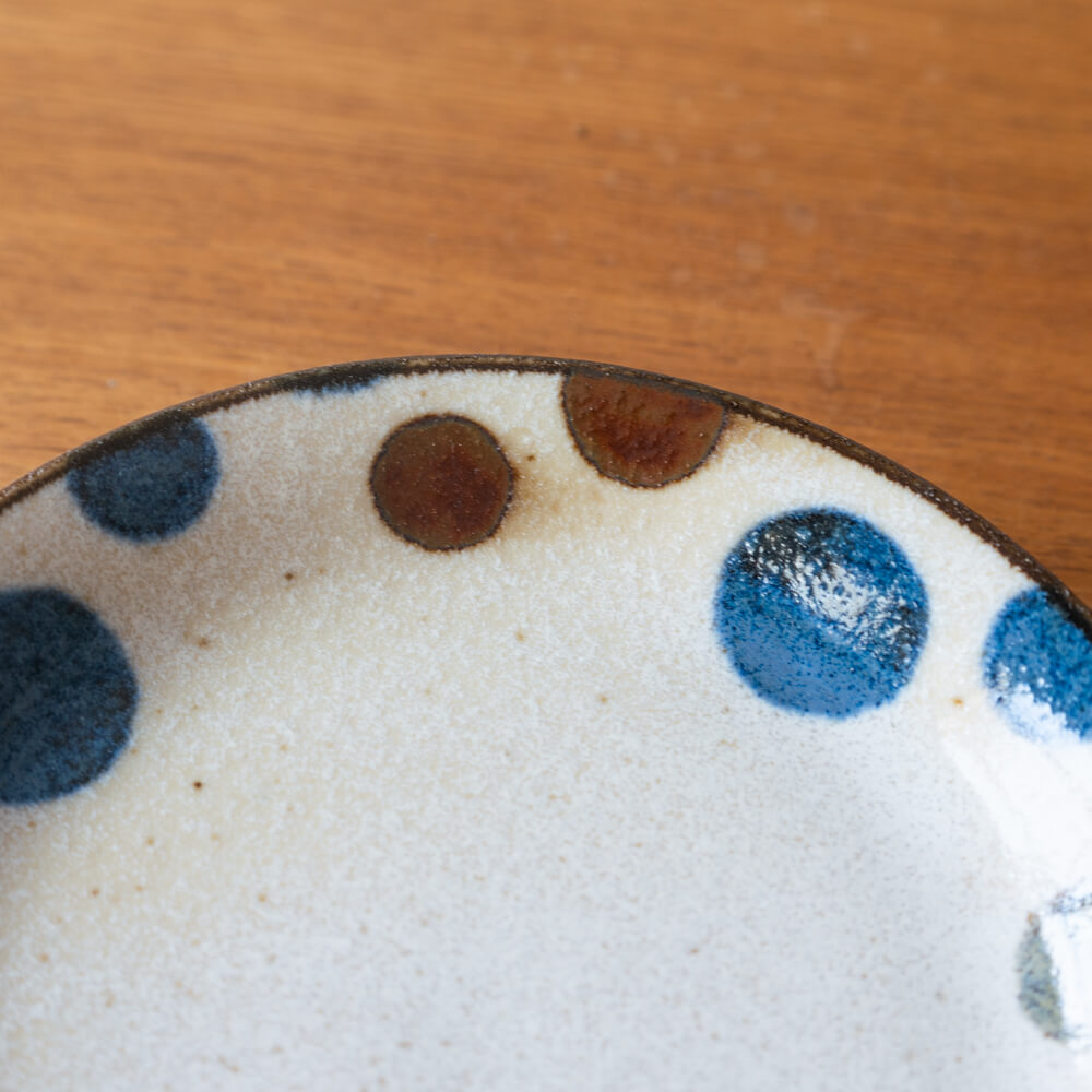 ぱいかじ5寸皿 星 (ドット)