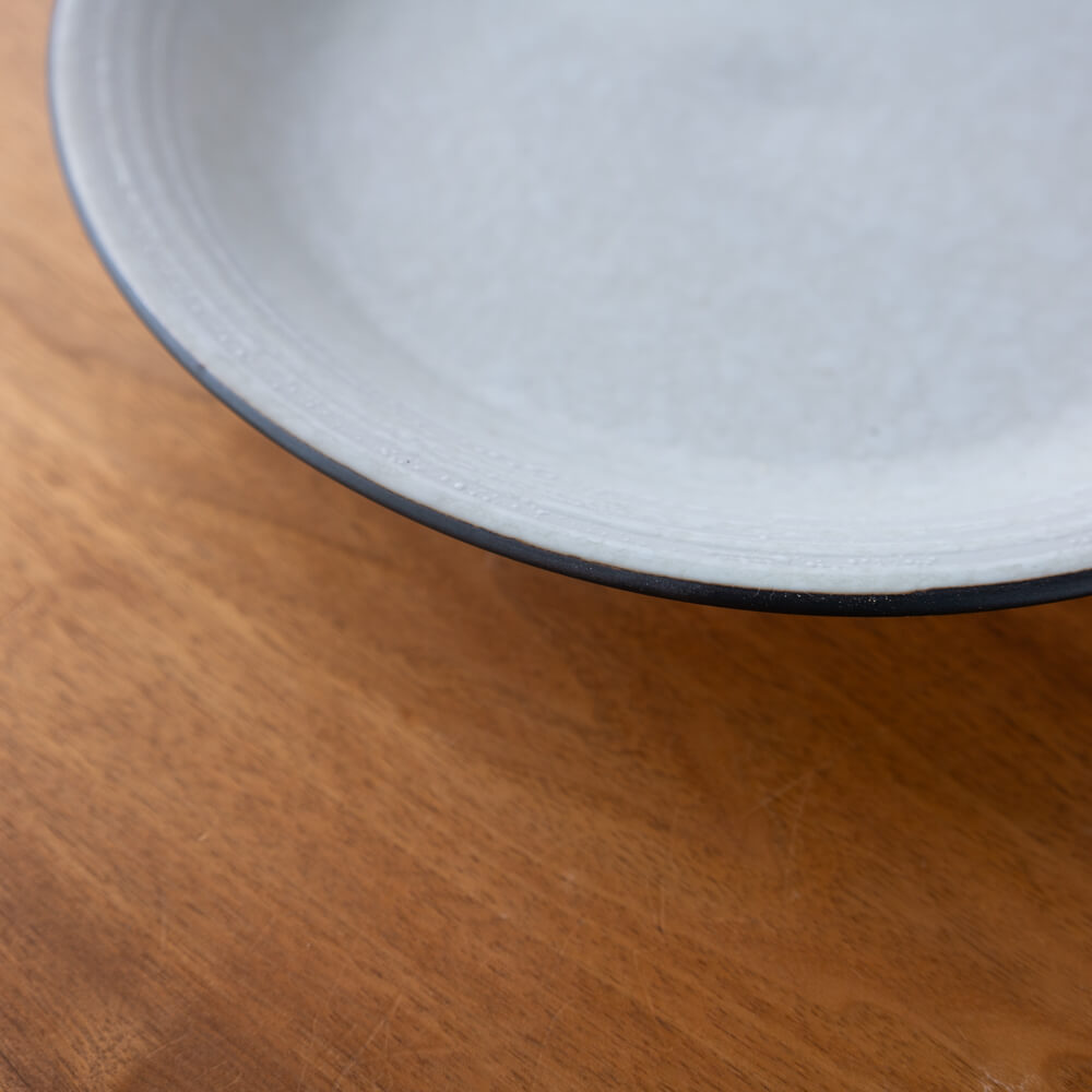 姫粉引 9寸深皿