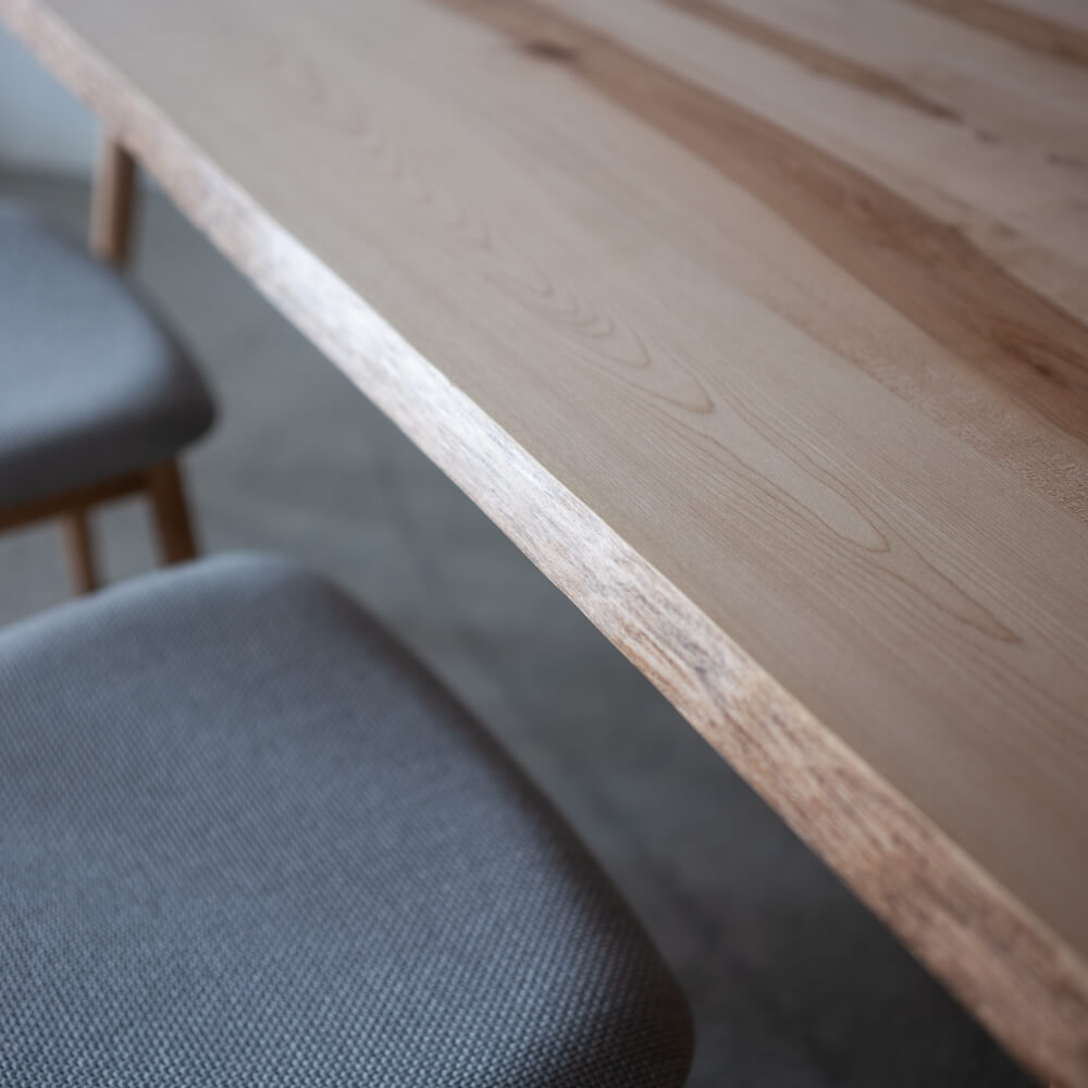 【現品SALE】国産材ダイニング5点セット moricara ミズメザクラハギテーブル 160cm+レヴィチェア OAK グレイミスト