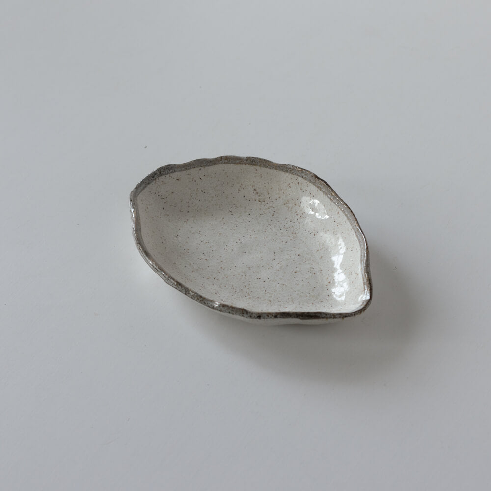 白唐津 木の葉小皿