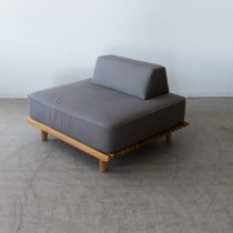 リーヴァ カウチソファセット サイドカウチ140(L)+オープンコーナー182(L)|ウォールナット無垢材・オイル仕上げ/ガウチョ83・81【脚あり・脚なし選択可】