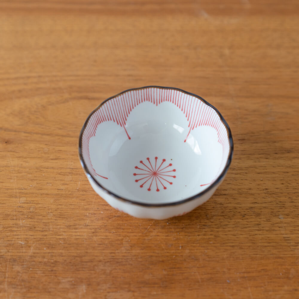 特価品【WEB限定】花一輪 赤 3寸鉢 -器市-