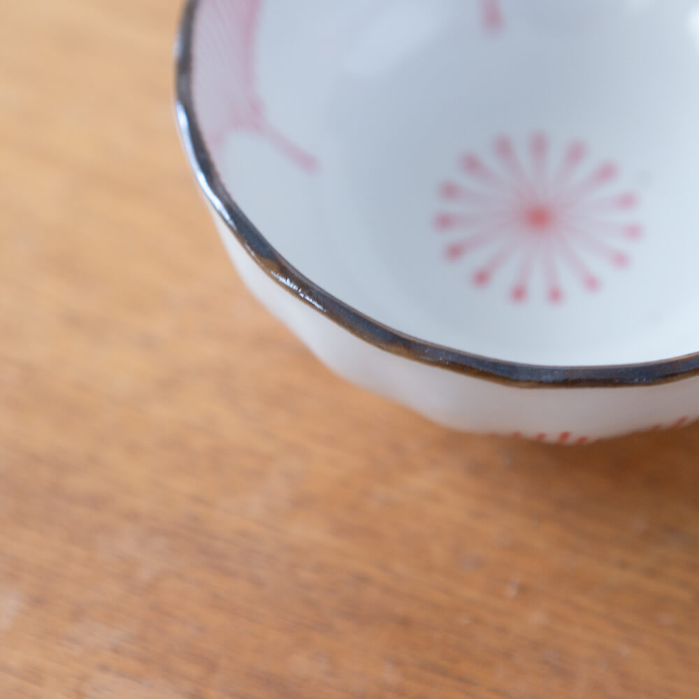 特価品【WEB限定】花一輪 赤 3寸鉢 -器市-
