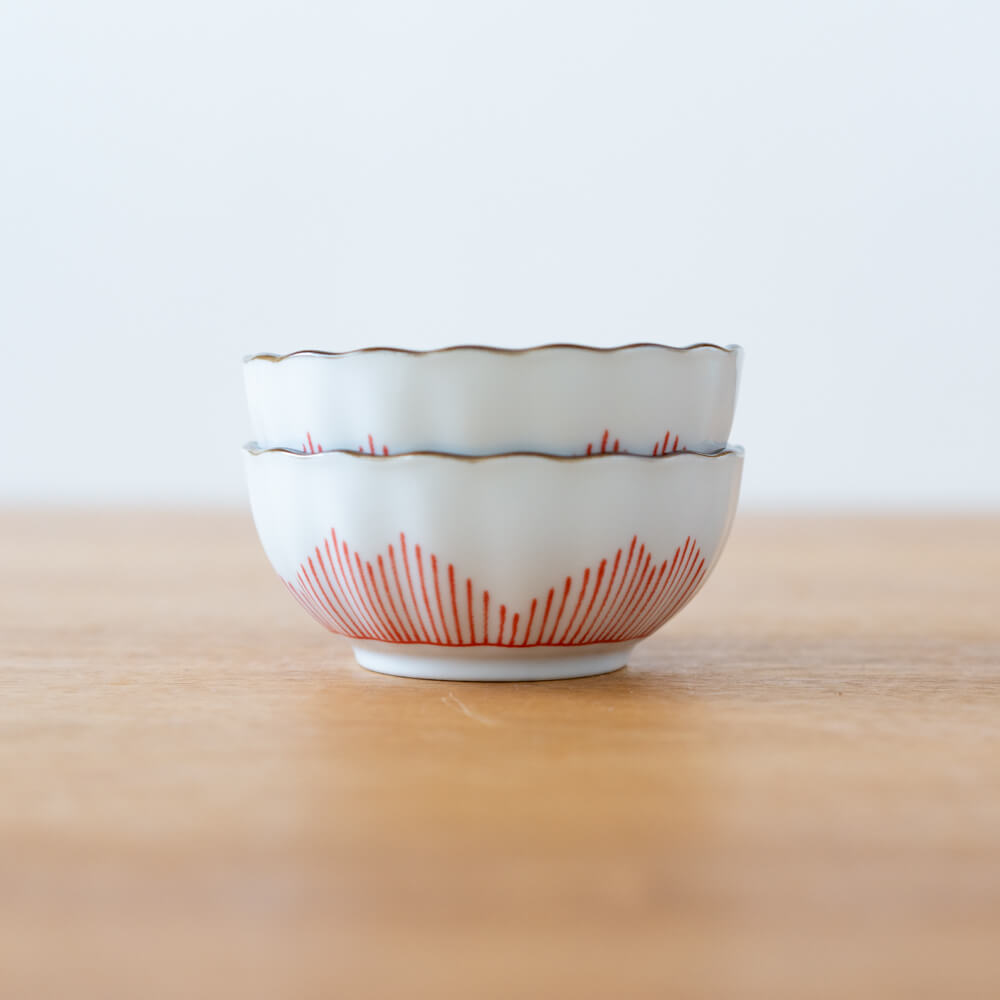 特価品【WEB限定】花一輪 赤 3寸鉢 -器市-
