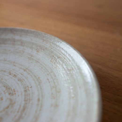 立春刷毛目 丸8寸皿