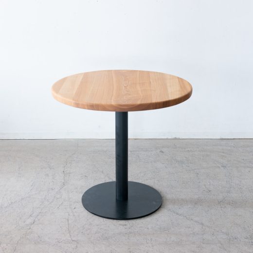 【現品SALE】タモ無垢材 円形ダイニング3点セット φ80cm|アップサイクルテーブル+TOTTO NAチェア2脚