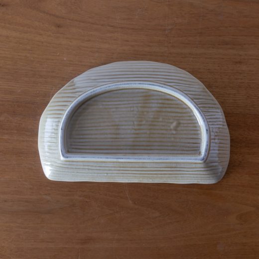 特価品【WEB限定】オリベあし 半月焼物皿 -器市-