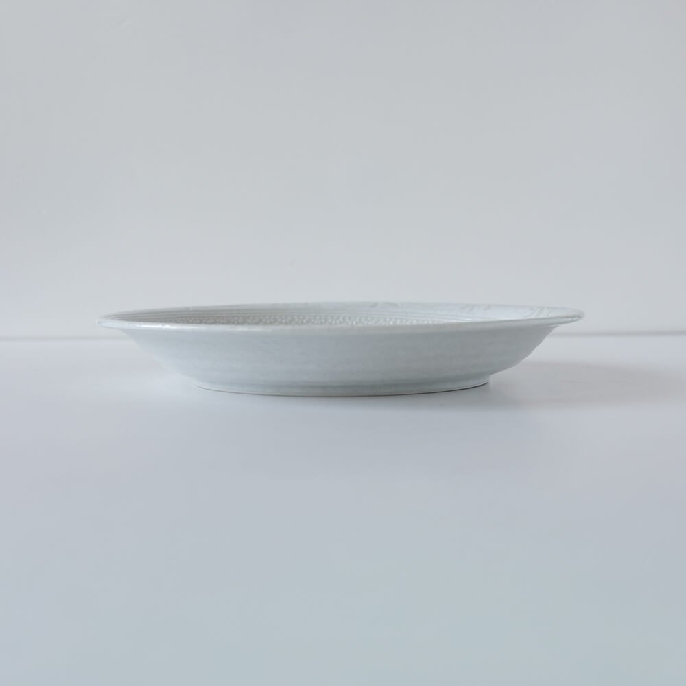 【WEB限定】花三鳥 白 9寸深皿 -器市-