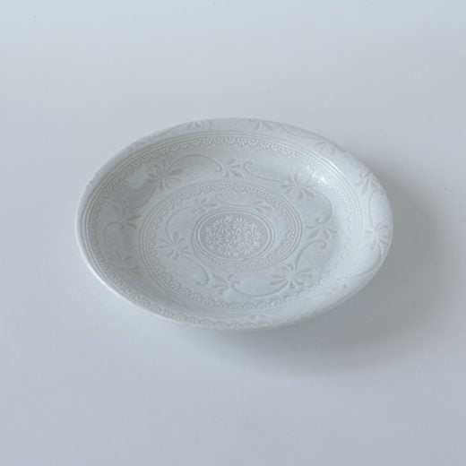 【WEB限定】花三鳥 白 9寸深皿 -器市-