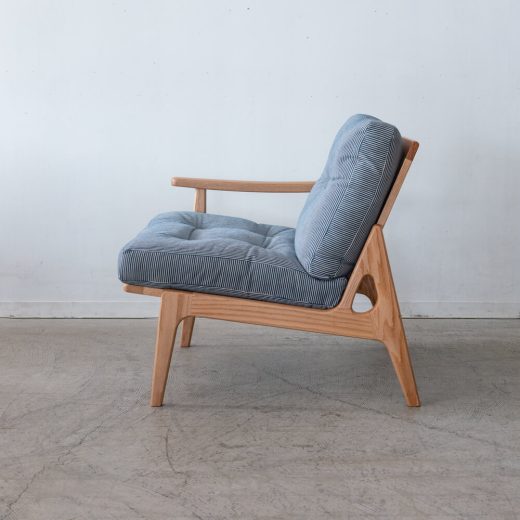 【MARUNIフェア限定色対応】MARUNI60 フレームチェア ワイド1シーター(右肘)