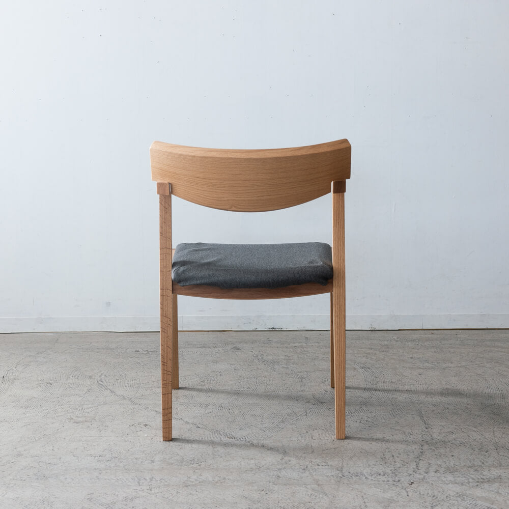 【現品SALE】ダイニング5点セット 165cm RECROテーブル 木脚4本脚+Hチェア4脚 オーク材 / ウレタン塗装|HIDAKAGU