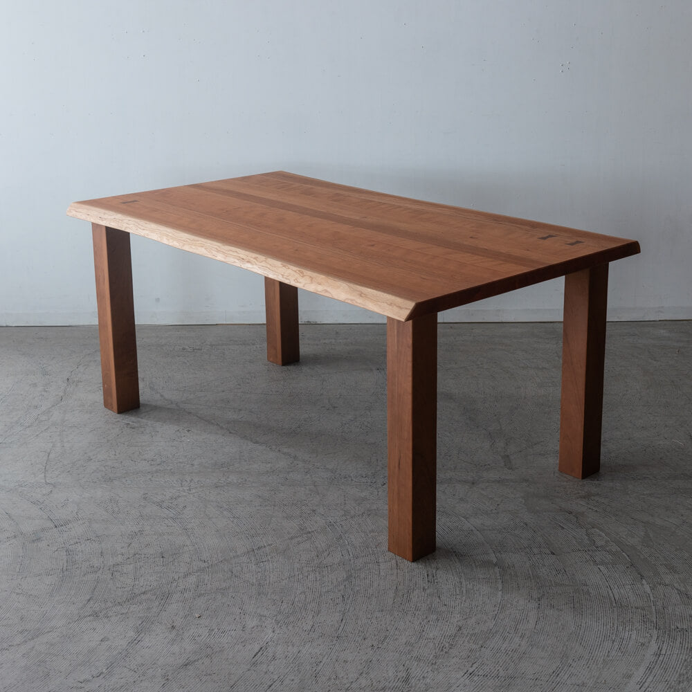 【現品SALE】チェリー材 ダイニング5点セット 幅160cm MIMI1893テーブル+エボルNチェア4脚|HIDAKAGU