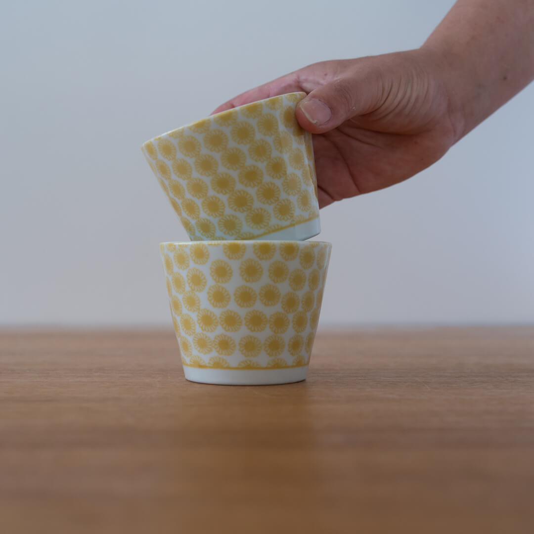 【WEB限定】色味ソバ千代久 黄菊紋 YE -器市-