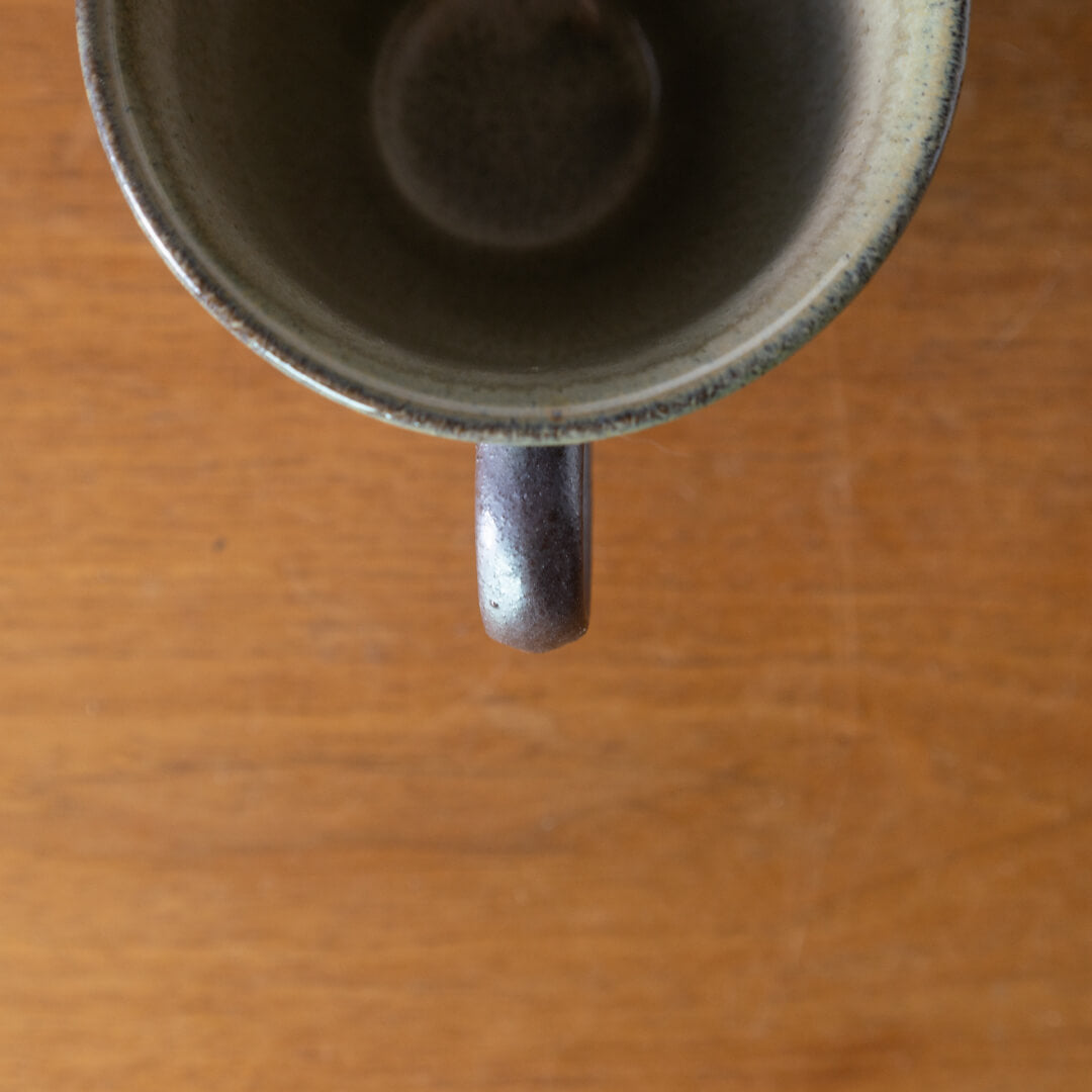 【WEB限定】ドットフルールマグカップ (茶サビ) -器市-