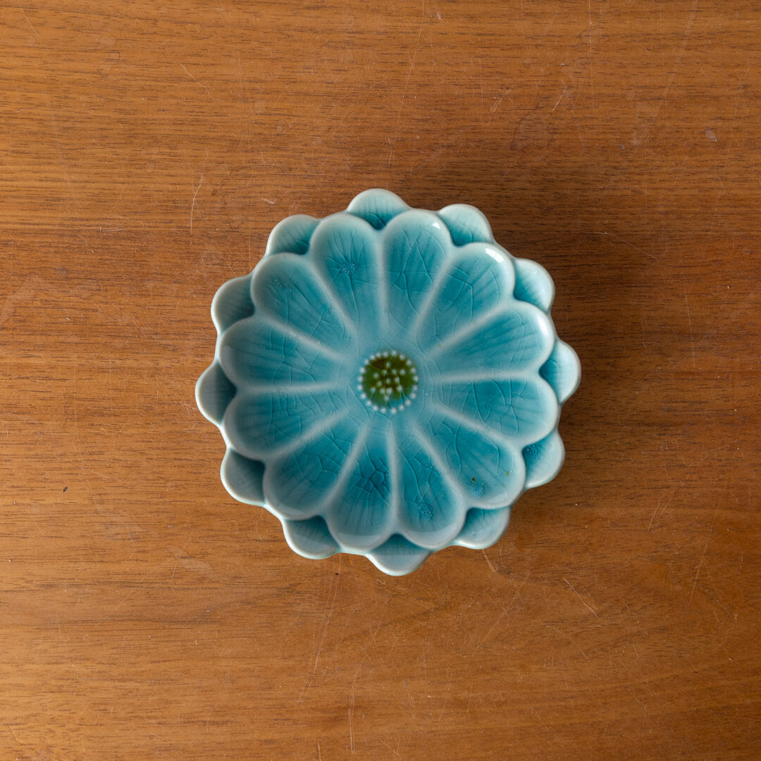 【WEB限定】デイジー 花型小皿 TQ/BR -器市-