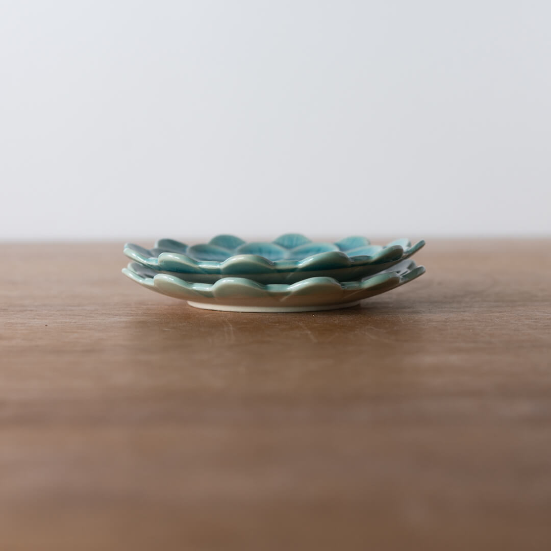 【WEB限定】デイジー 花型小皿 TQ/BR -器市-
