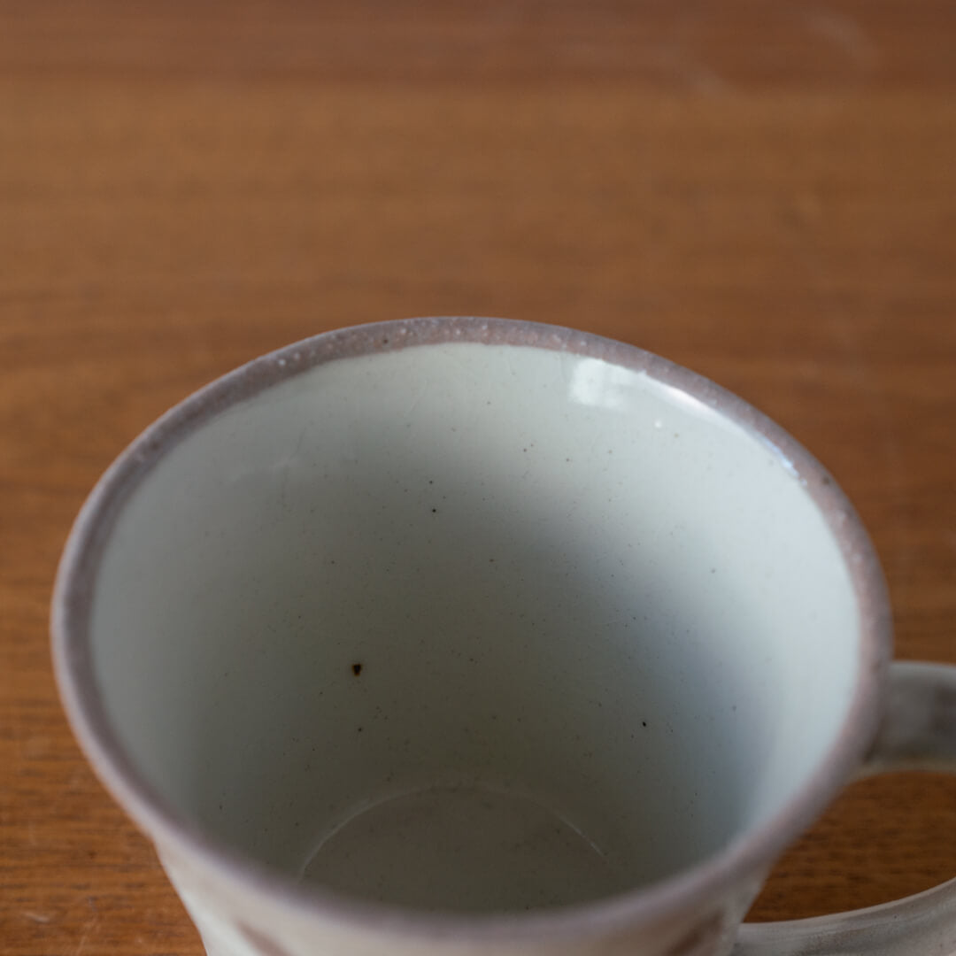 【WEB限定】 水玉マグカップ 白 -器市-