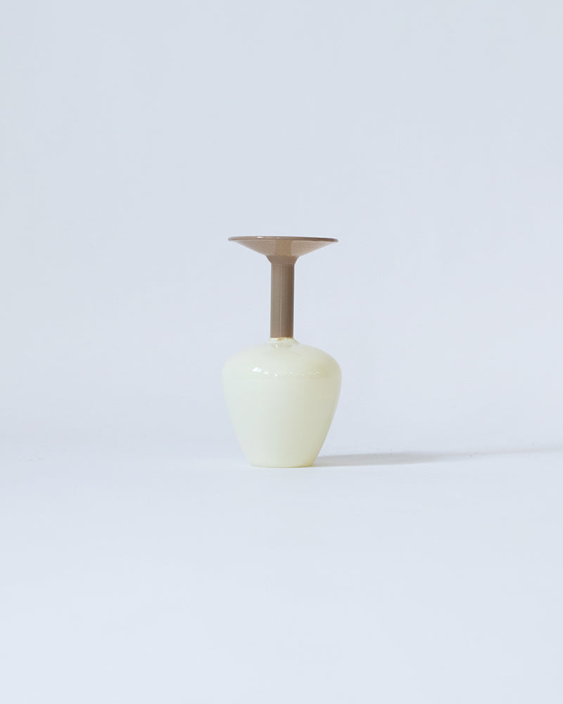 MINI VASE -TWO TONE-【Brown×Beige】