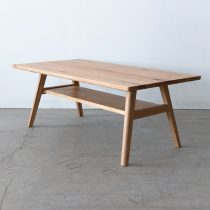 【現品SALE】2026-B-007 ウォールナット材 丸天板 1100(25) ボイル DTスチール1本脚