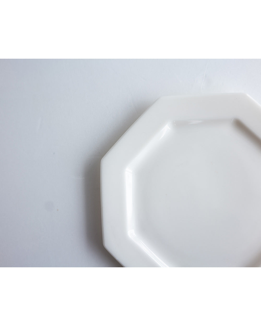 八角プレートWhite