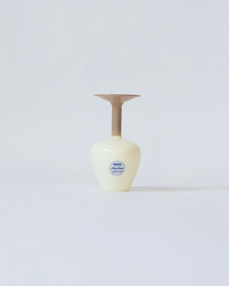 MINI VASE -TWO TONE-【Brown×Beige】