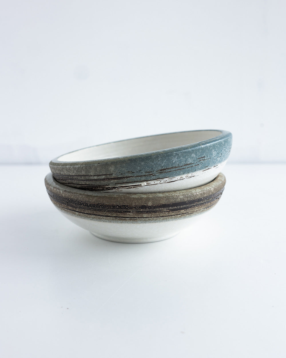 粉引ライン 括り手6.5鉢（アウターライン）