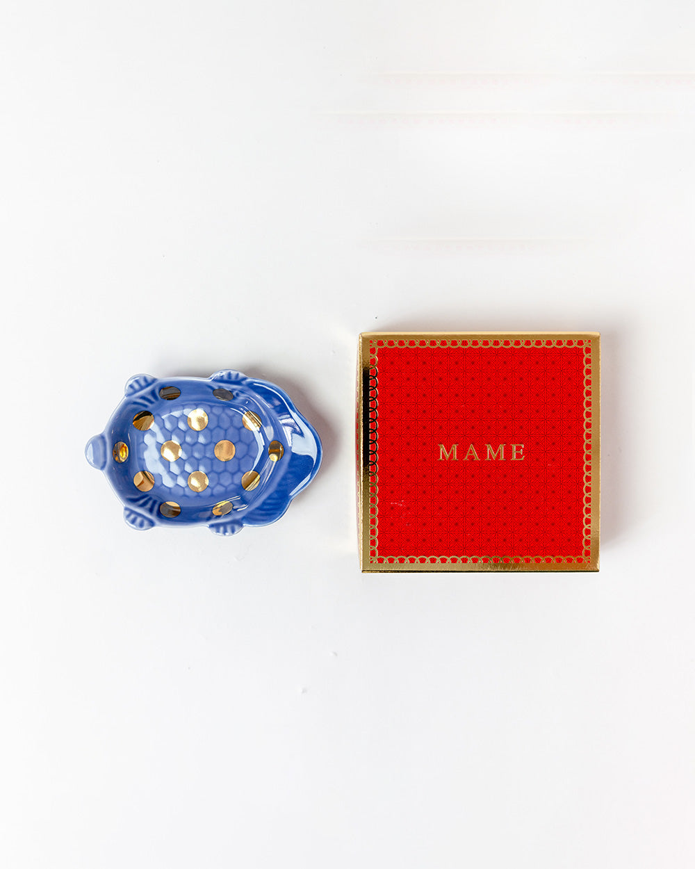 MAME 瑠璃釉亀形皿