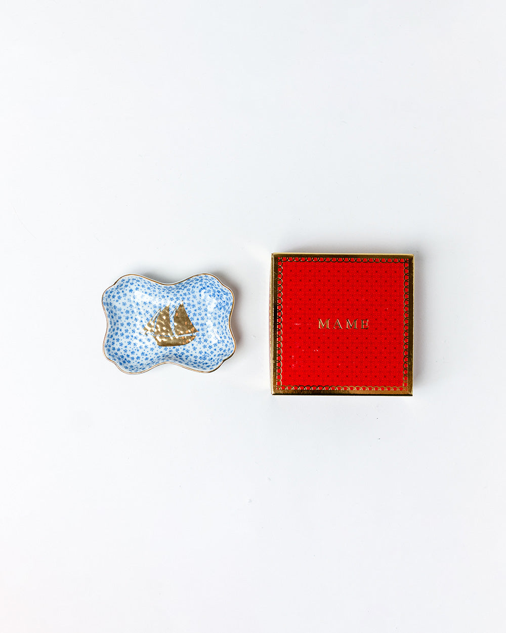MAME 小紋糸巻形皿