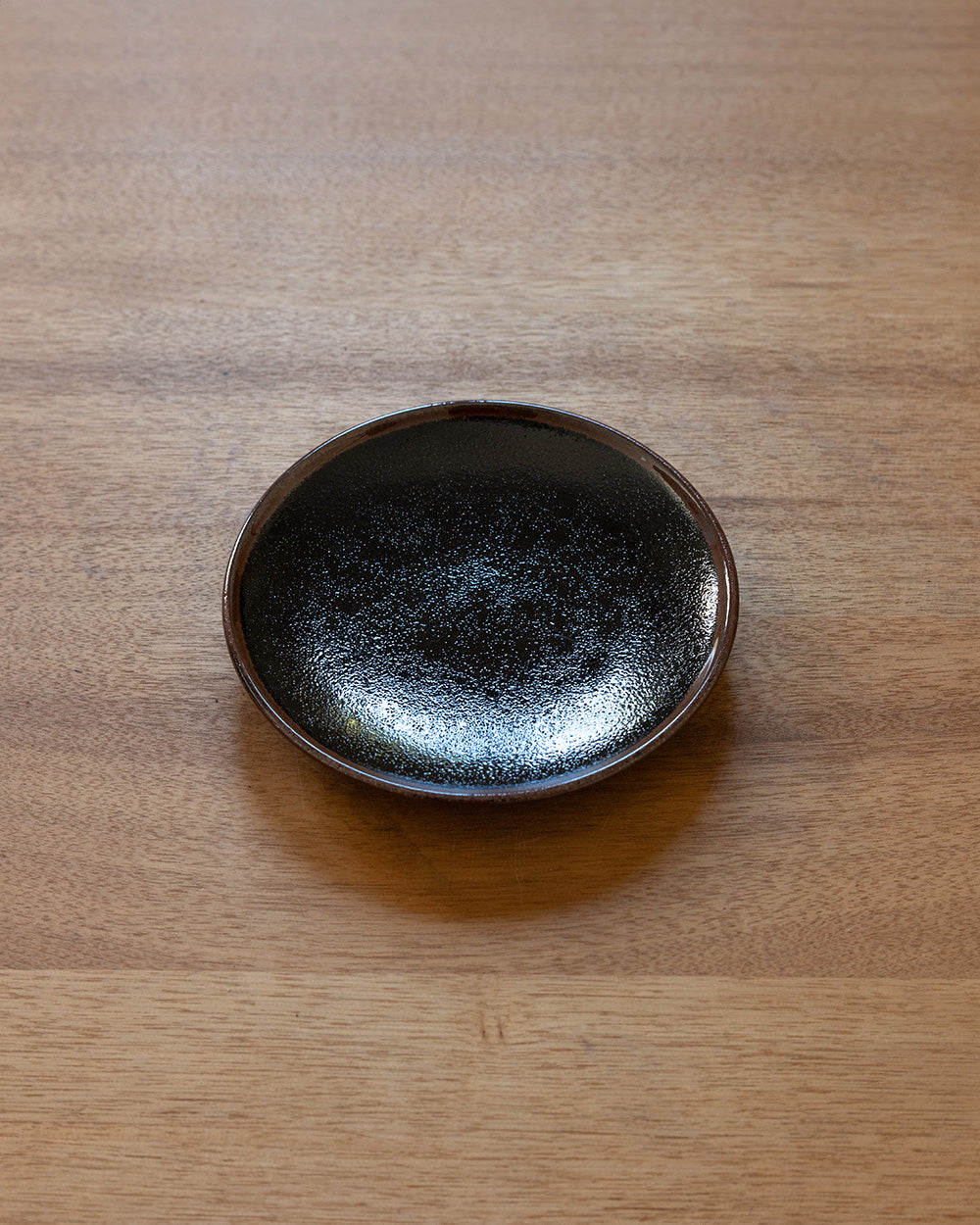 ゆず天目 丸5寸皿