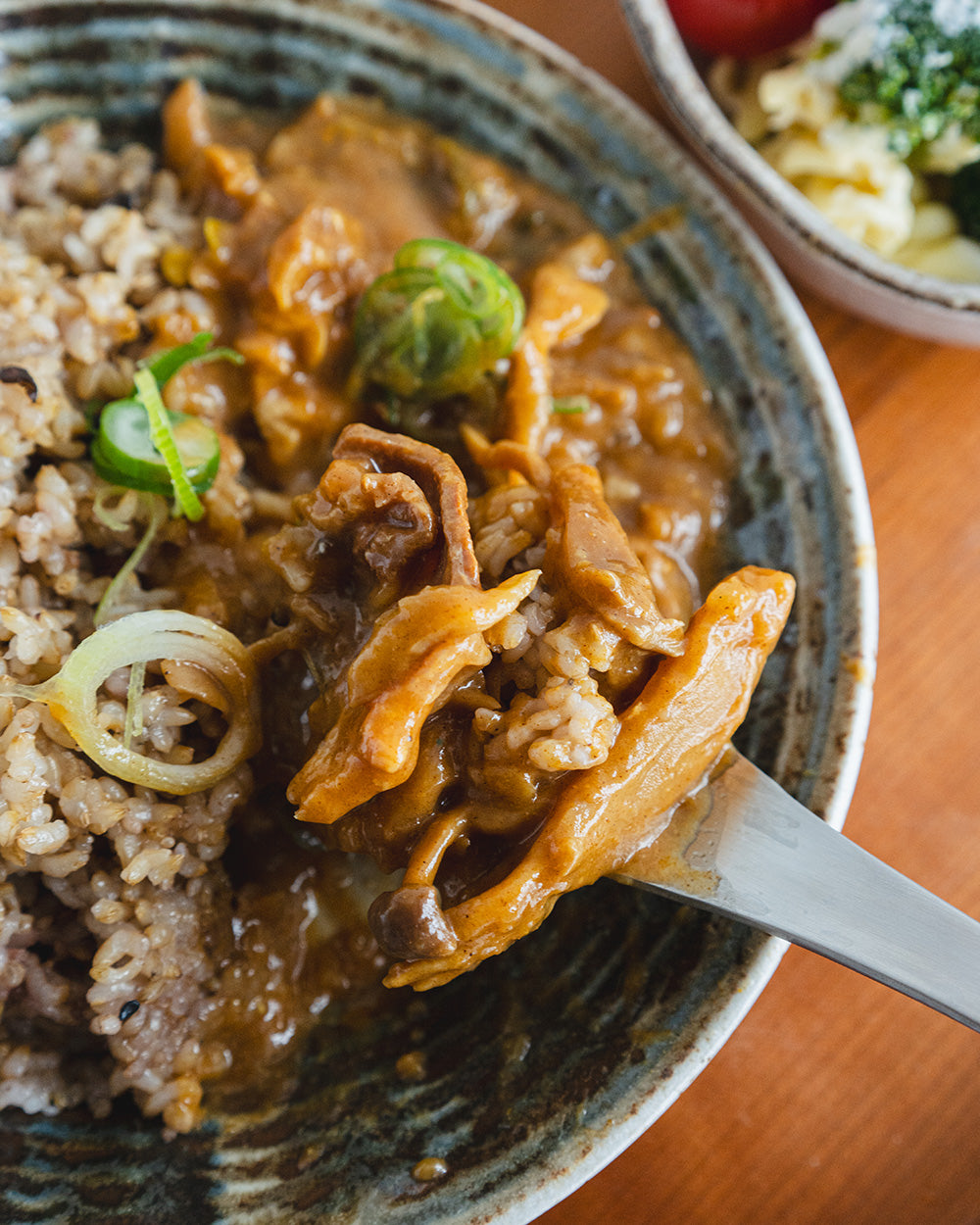和風だしときのこのポークカレー