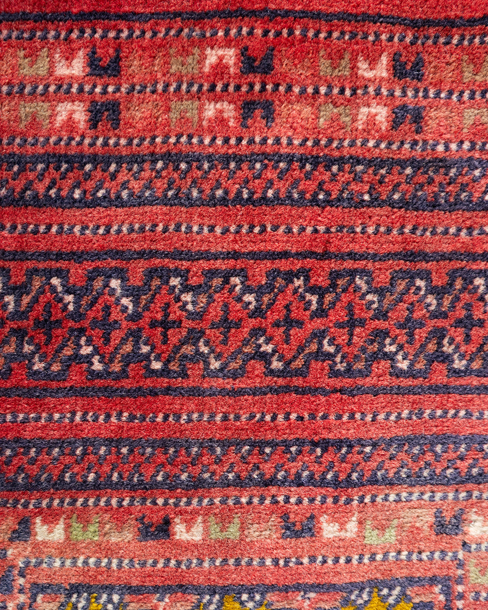 トライバルラグ  105×47cm 【RED/YE】