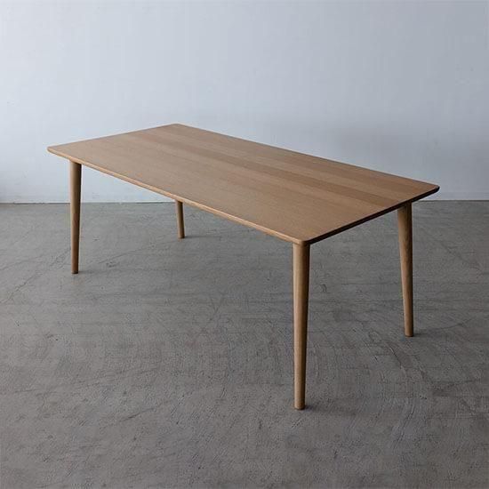 ［現品SALE］BRIDGE ダイニングテーブル180 (NA)  ホワイトオーク材 / オイル塗装【工具不要 組み立てオプション付き】